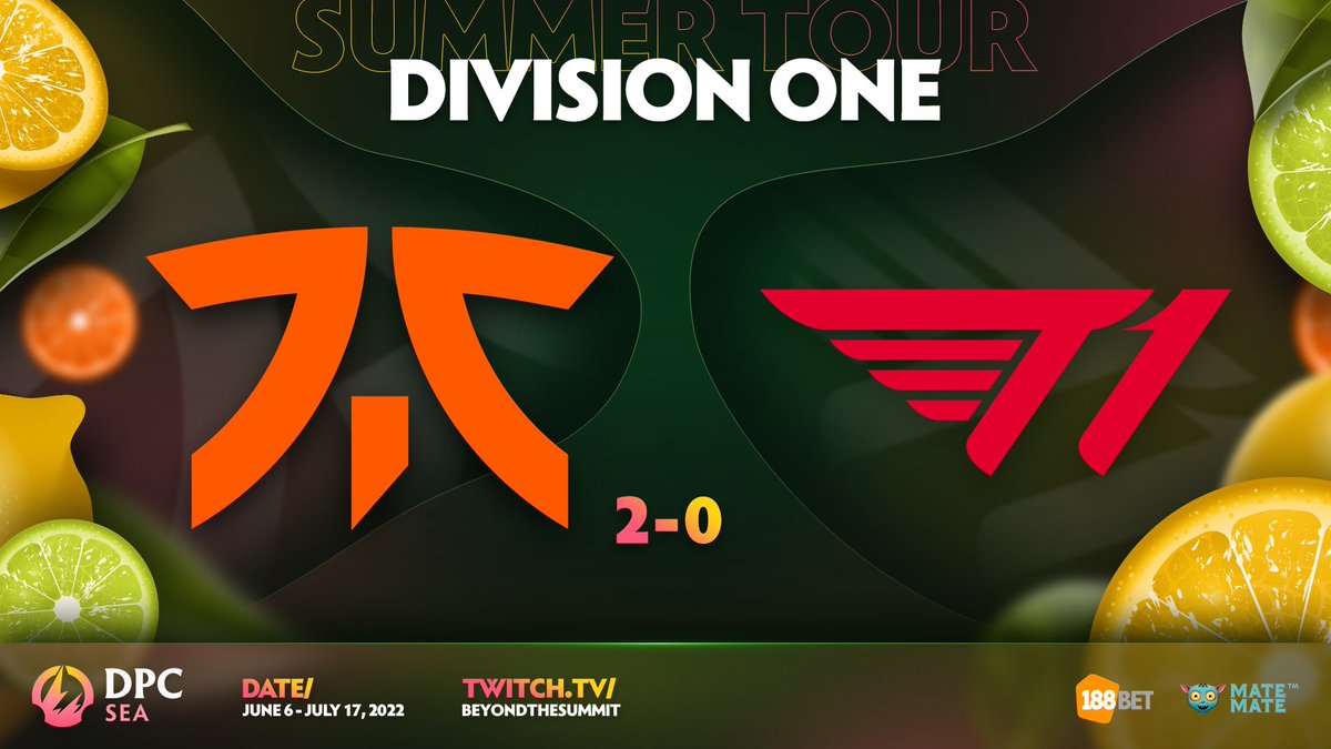 Our third SEA Major slot goes to <a href="/FNATIC/">FNATIC</a>! 🔥🔥🔥

The boys close this series with a clean sweep after a strong show of performance! 

📺 twitch.tv/beyondthesummit