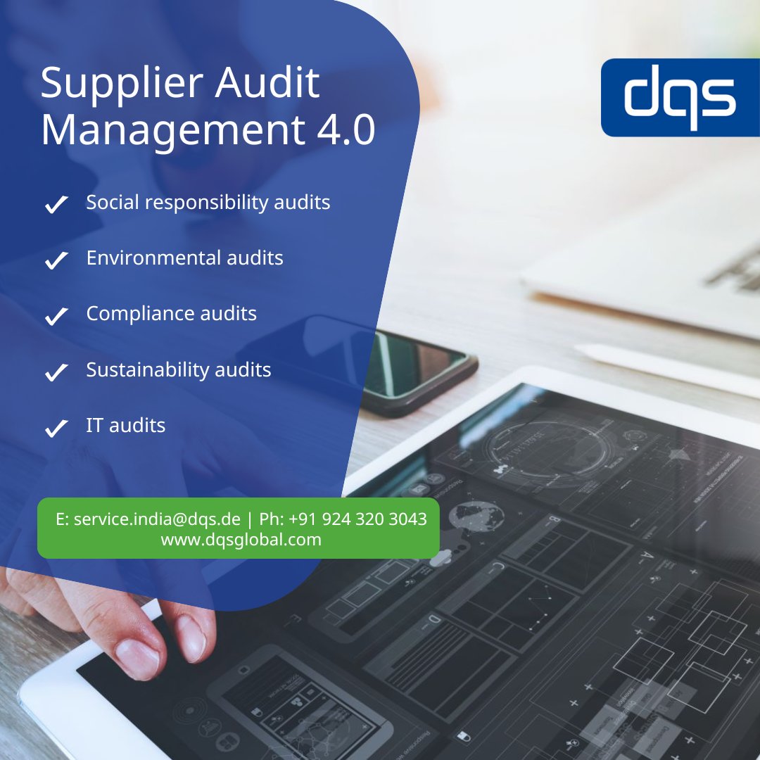 DqsNxt's tweet image. A simple and fully integrated #supplieraudit management system that digitizes the complete supplier audit management process for all types of supplier audits.

To schedule a free demo now click on lnkd.in/gtXn_3Bg

#SimplyleveragingQuality #audit #india #saas