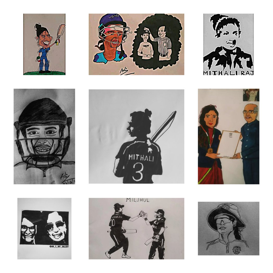 galleryadi11's tweet photo. #AskMithali
Please mam can you please say about my these drawings in one word 🙂💙🙃! https://t.co/qzY8Kndr2K