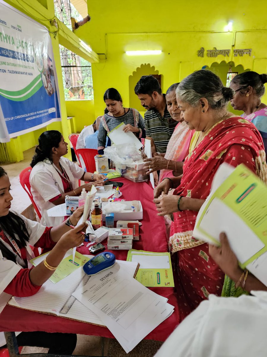 V_I_S_L's tweet photo. Vedanta VAB recently conducted health check-up camp at Maina, Navelim in partnership with NGO partner Sevamob under its initiative 'Swasthya Jagruti', which has benefitted around 250 people till now. 

#Vedanta #SesaGoaIronOre #TransformingForGood #ValueAddedBusiness https://t.co/NlGXUXidyA