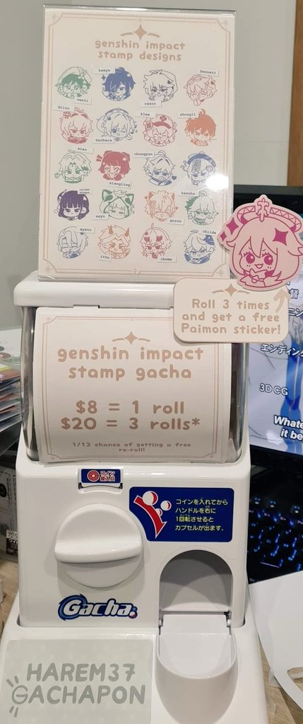 harem_wip's tweet photo. by no means is this a catalogue but my gacha machine made it alive to syd so come roll for some genshin stamps ✨✨ designs all featured in reply https://t.co/nARKCWsLt2