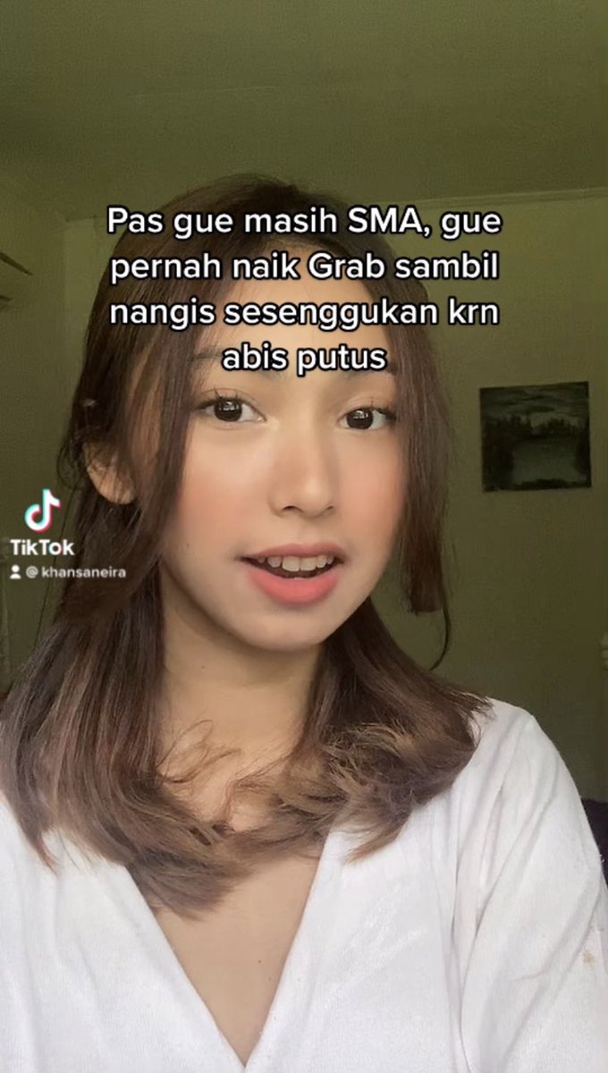khansaneira's tweet photo. tiktok saw it first tapi gue mau share juga di sini wakaka kalo diinget2 skrg malu tp kocak jg sih 😭👍🏻

ceritain dong kalian ada yg pernah nangis sm abang grab jg gak sih? biar gue gak malu sendirian HAHA https://t.co/zVjjiMtYxN