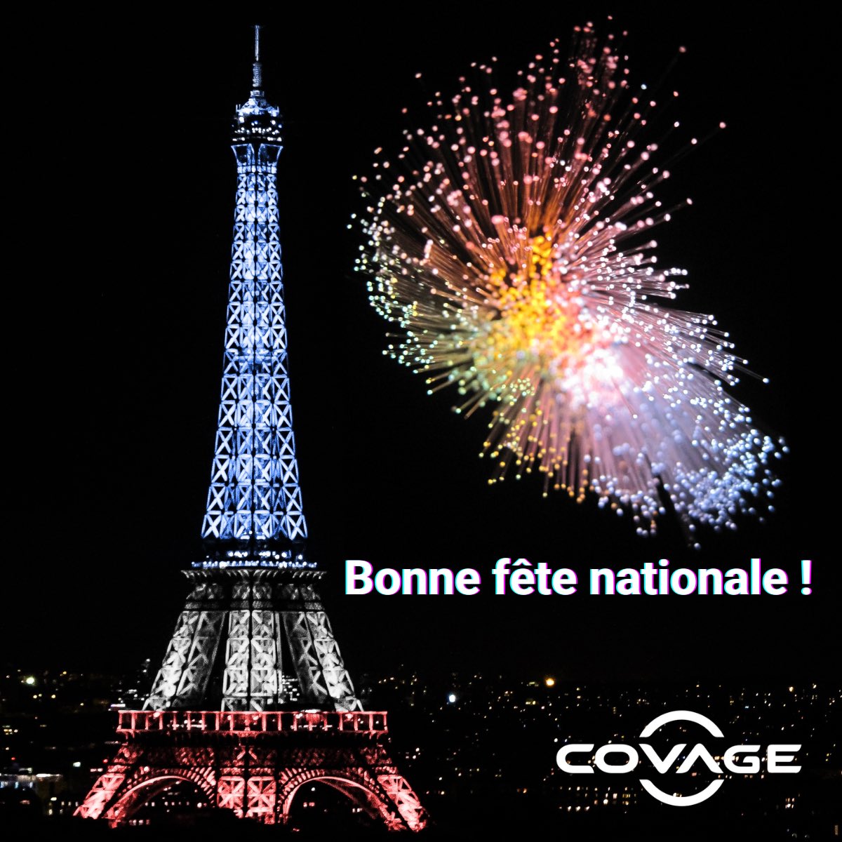 Covage_News's tweet photo. Bonne #fetenationale !
Covage au ♥️ de la transformation numérique des #entreprises 🇫🇷 :
✔️Avec 1,2 million d’entreprises éligibles à la #fibre #FTTO & #FTTHPro, Covage a lancé un plan de déploiement de son réseau pour couvrir à terme 💯% des entreprises.
#lafibrenousrapproche https://t.co/l56MASZkWy