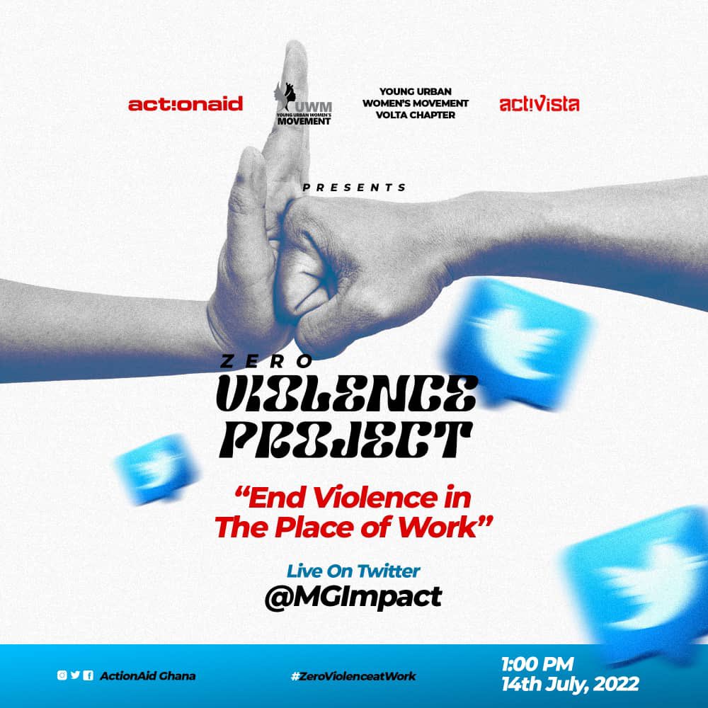 FuseiniAdama3's tweet photo. Violence must stop in the place of work!!!  .#zeroviolenceatwork. In less than two hours we will be live.#zeroviolenceatwork. https://t.co/Cc4cwq9KPH