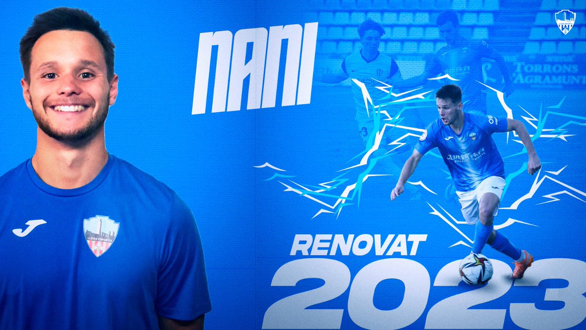 💙 NANI 2023 💙 l Nani seguirà amb nosaltres la propera temporada 2022 - 2023 👏🏼👏🏼, amb opció d'una temporada més.

Des del club, volem agrair el compromís de Nani amb el club, per quedar-se a casa malgrat tenir altres ofertes de superior categoria.

#Mesblausquemai 💙