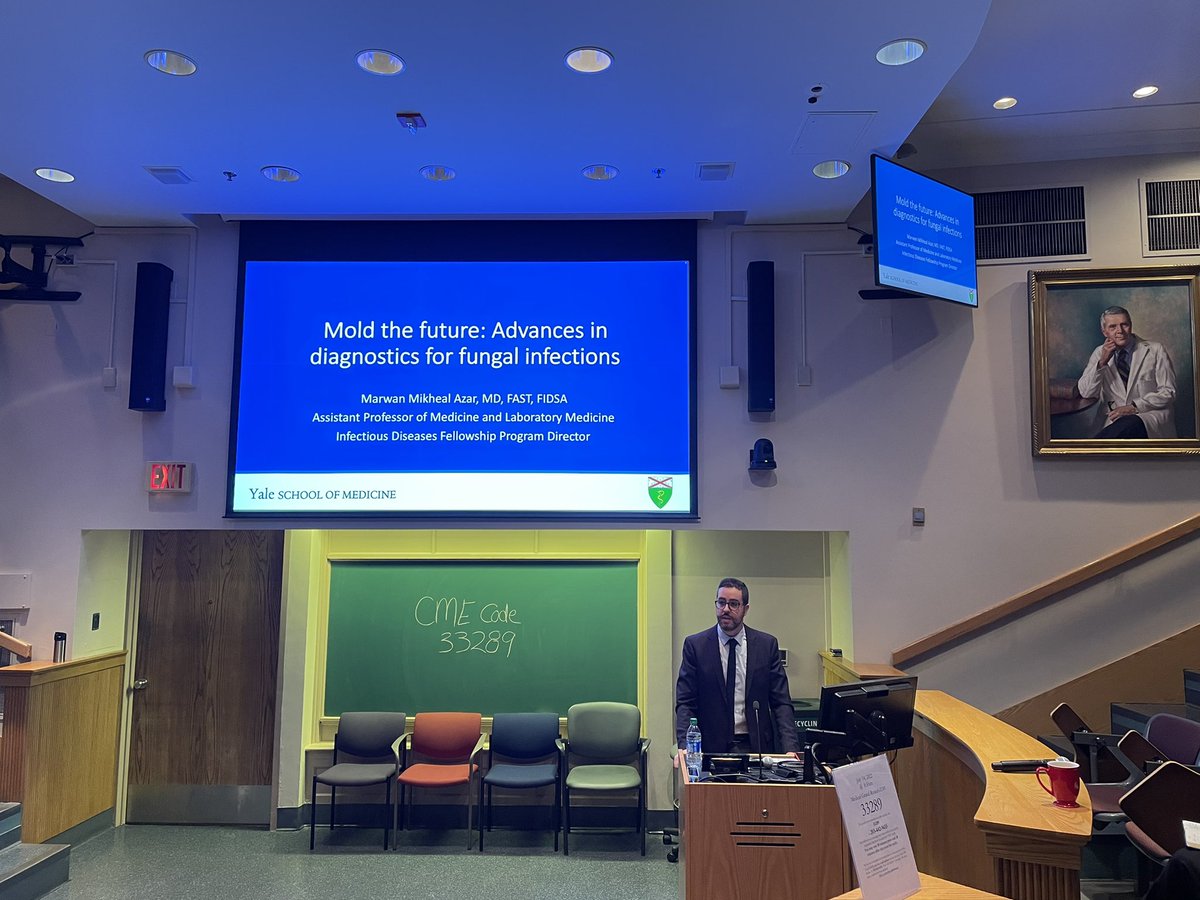 maricar_malinis's tweet photo. #MarwanAzar @YaleIDFellows @YaleIMed presenting at MGR on emerging fungal diagnostics. https://t.co/5Fhaho0cHW