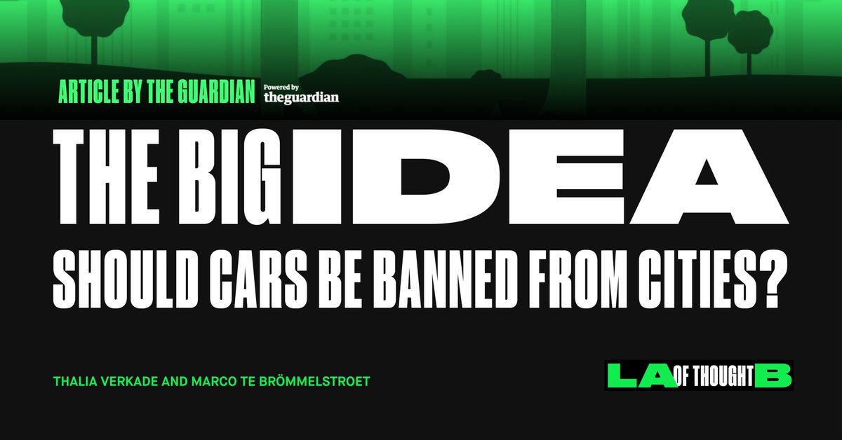 The Lab of Thought (@thelabofthought) on Twitter photo Today in The Guardian: Should cars be banned from cities? Talia Verkade <a href="/tverka/">Thalia Verkade</a> and Marco te Brömmelstroet <a href="/fietsprofessor/">Urban Cycling Institute 🚲 </a> in conversation with The Guardian <a href="/guardian/">The Guardian</a>.
Read it here: bit.ly/3P8YokO
#labofthought #urban #mobility #innovation Today in The Guardian: Should cars be banned from cities? Talia Verkade <a href="/tverka/">Thalia Verkade</a> and Marco te Brömmelstroet <a href="/fietsprofessor/">Urban Cycling Institute 🚲 </a> in conversation with The Guardian <a href="/guardian/">The Guardian</a>.
Read it here: bit.ly/3P8YokO
#labofthought #urban #mobility #innovation
