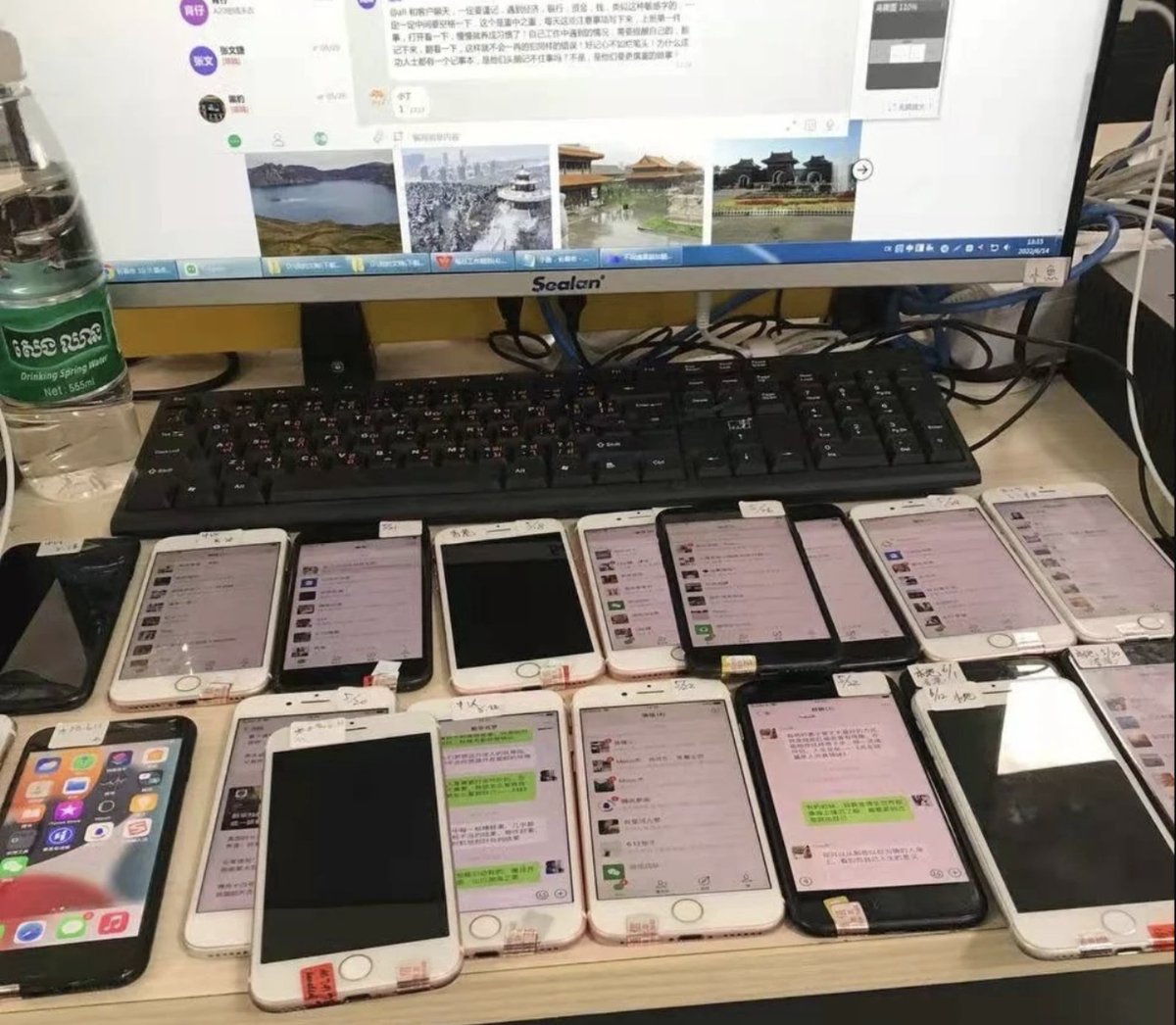 josephfcox's tweet photo. New: extensive investigation on the scam industry and the human cost of the victims. Photo is inside a scam center in Cambodia.

“There is no un-scammable person,” a scam handbook read. “Only scripts that don’t fit.”

https://t.co/KecDOFdOdf https://t.co/821TA9mNjn