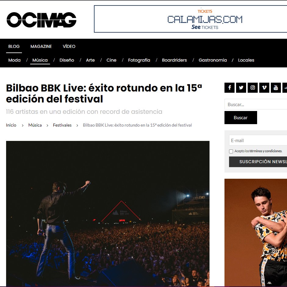 SFerreiroP's tweet photo. Publicada mi crónica de @bilbaobbklive 2022 para @ocimag
📰 https://t.co/krqWpOZ3uy
El Festival ha superado su propio récord de asistencia.
#cronicas #Festivales2022 #bilbaobbklive #bilbaobbklive2022 #OCIMAG #periodismomusical #periodismo #bilbao #PepaFerreiro https://t.co/GG8i7vSPu0
