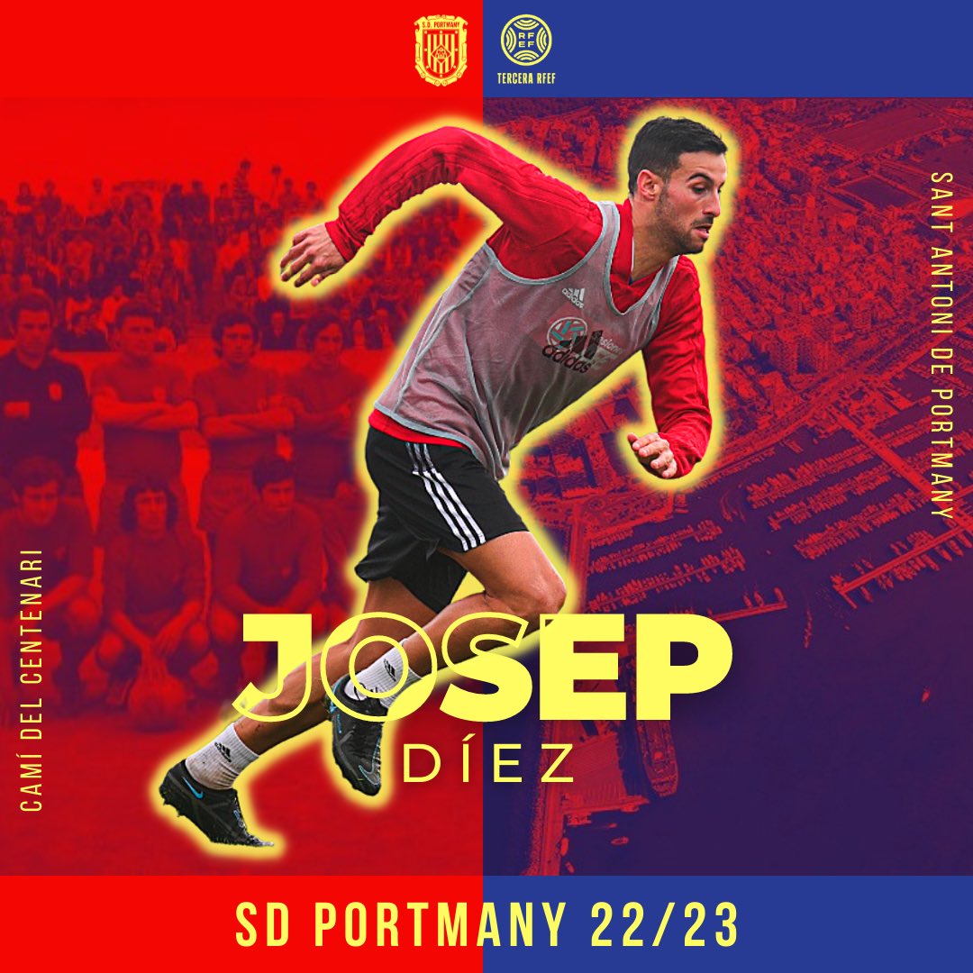 ⭐️ FICHAJE ⭐️

𝗝𝗢𝗦𝗘𝗣 𝟮𝟮/𝟮𝟯 ❤️💙

🆕 El barcelonés Josep Díez llega a la 𝑺𝒐𝒄𝒊𝒆𝒅𝒂𝒅 𝑫𝒆𝒑𝒐𝒓𝒕𝒊𝒗𝒂 𝑷𝒐𝒓𝒕𝒎𝒂𝒏𝒚 procedente del Torrent CF valenciano. ¡Bienvenido!

#ClubHistòricEivissa
#CamíDelCentenari