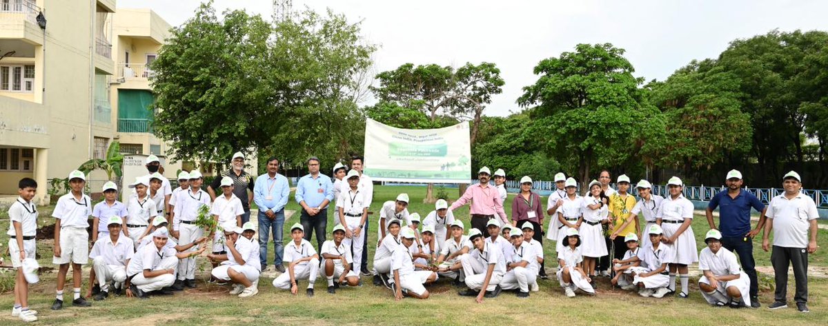 Tree plantation drive carried out by DPS students <a href="/IndianOilcl/">Indian Oil Corp Ltd</a>’s Panipat Refinery Township. A step towards Clean &amp; Green Environment.
<a href="/swachhbharat/">Swachh Bharat Mission - Grameen</a>
<a href="/SwachhBharatGov/">Swachh Bharat Urban</a>
<a href="/PetroleumMin/">Ministry of Petroleum and Natural Gas #MoPNG</a>
<a href="/ChairmanIOCL/">ChairmanIOC</a>
<a href="/IOCRHQ/">Refineries Division of IndianOil</a>
