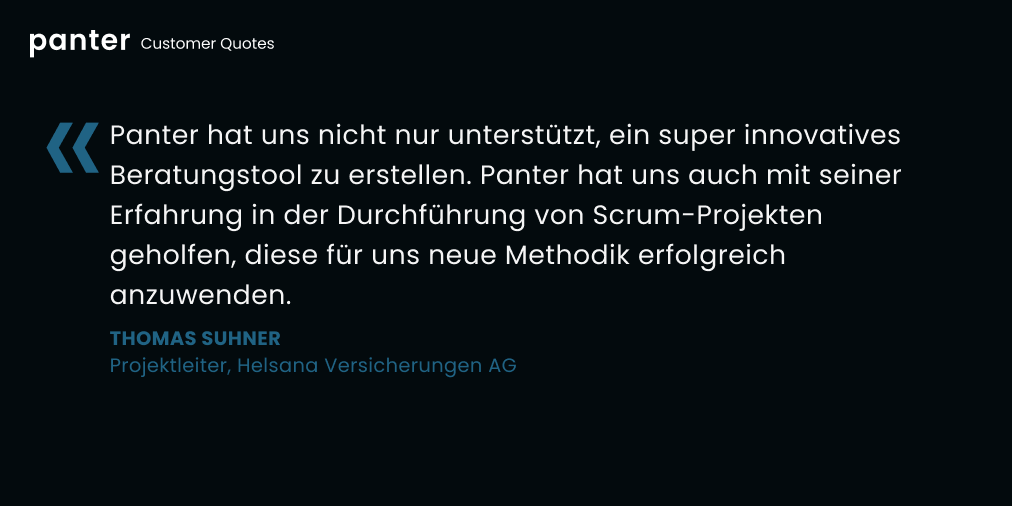 Panter arbeitet mit innovativen Unternehmen und Start-ups aus der #Versicherungsbranche zusammen und unterstützt Sie dabei, echten Mehrwert für Ihre Kund*innen zu schaffen.

Ein #InsurTech Beispiel ist die Web-Applikation #Helsana EasySales von <a href="/Helsana/">Helsana</a> - 𝗟𝗶𝗻𝗸 𝗶𝗻 𝗕𝗶𝗼