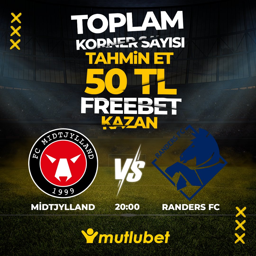 bonuslideriLive's tweet photo. 📢#Mutlubet ' den
📢BONUSLİDERİ AILESINE OZEL
🔥MIDTJYLLAND & RANDERS FC
⚽️ TOPLAM KORNER NE OLUR ?
🎀BILEN HERKESE 50 TL🎁
👉Takip
👉Rt & Fav
👉3 Ark Etiketle
Üyelik için:👇
https://t.co/FLKmufNktS
Katılım için:
https://t.co/ldyAo1si8R
#MaviOtobues #Binance #buca https://t.co/6sm7gHcy3k