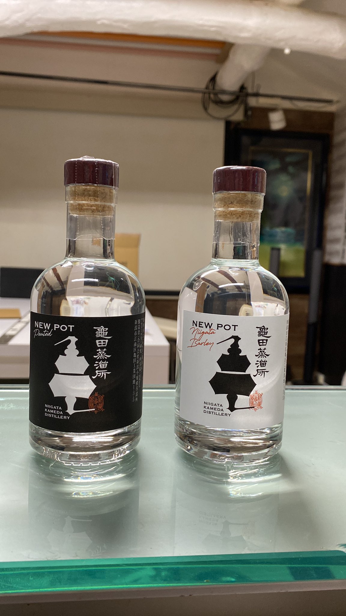 ギフトボックス付】新潟亀田蒸溜所「ニューポットPeated」2本 亀田蒸留