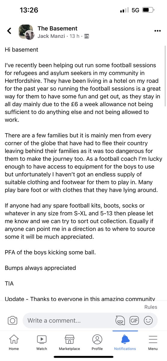 CoachJack99's tweet photo. So proud to be part of the @bsmntapproved community! Have really struggled to get kit for the lads but one post and I’ve been overwhelmed with the amount of love and support we have received! If anyone on here has anything spare feel free to DM! #Comminity #Herts #football https://t.co/DC8nm5U5EB
