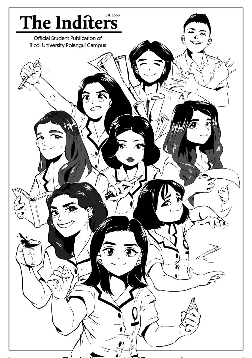 abegailtmurillo's tweet photo. ✒️📰
Recent linearts I made for The Inditers.
Tags:
#Lineart
#MHA
#MHAstyle
#animestyle https://t.co/z3V6AioKCk