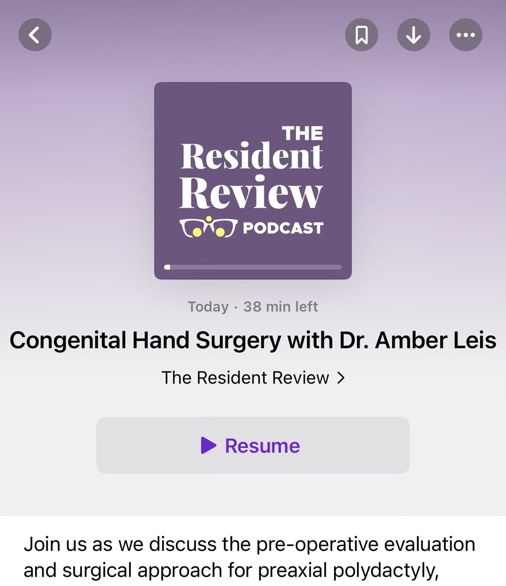 Such a fun experience to be interviewed for this podcast! <a href="/ResReviewPod/">The Resident Review</a> #plasticsurgery #education #congenitalhand #podcast