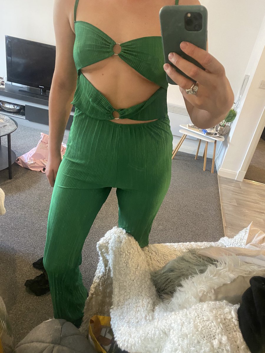 CamillaDavidson's tweet photo. @OfficialPLT_CS  I’ve ordered two or the same jumpsuit and both have arrive faulty and stitched the wrong way so strap doesn’t sit right ? Dodgy batch? https://t.co/eQ0Y9F8SPf