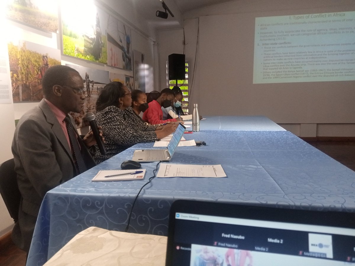 <a href="/The_BIEA/">British Institute in Eastern Africa</a> With Prof <a href="/swnasongo/">Wanjala Nasong'o</a> and <a href="/The_BIEA/">British Institute in Eastern Africa</a> Director <a href="/dparsitau/">Damaris Parsitau PhD</a>  now discussing types of conflicts in Africa.