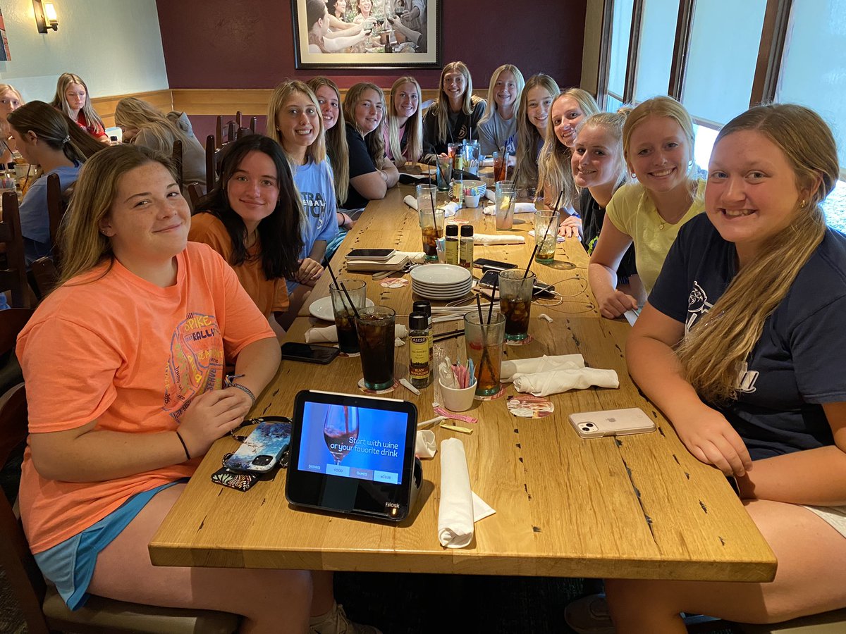 BFMath6's tweet photo. After an evening of team bonding- bowling, Olive Garden, a team meeting and hanging out in the dorm, these Bluejays are up and ready for 3 days of volleyball team camp at Nebraska! Lots of opportunities for improvement and fun to come! https://t.co/E06Tn7T5wm