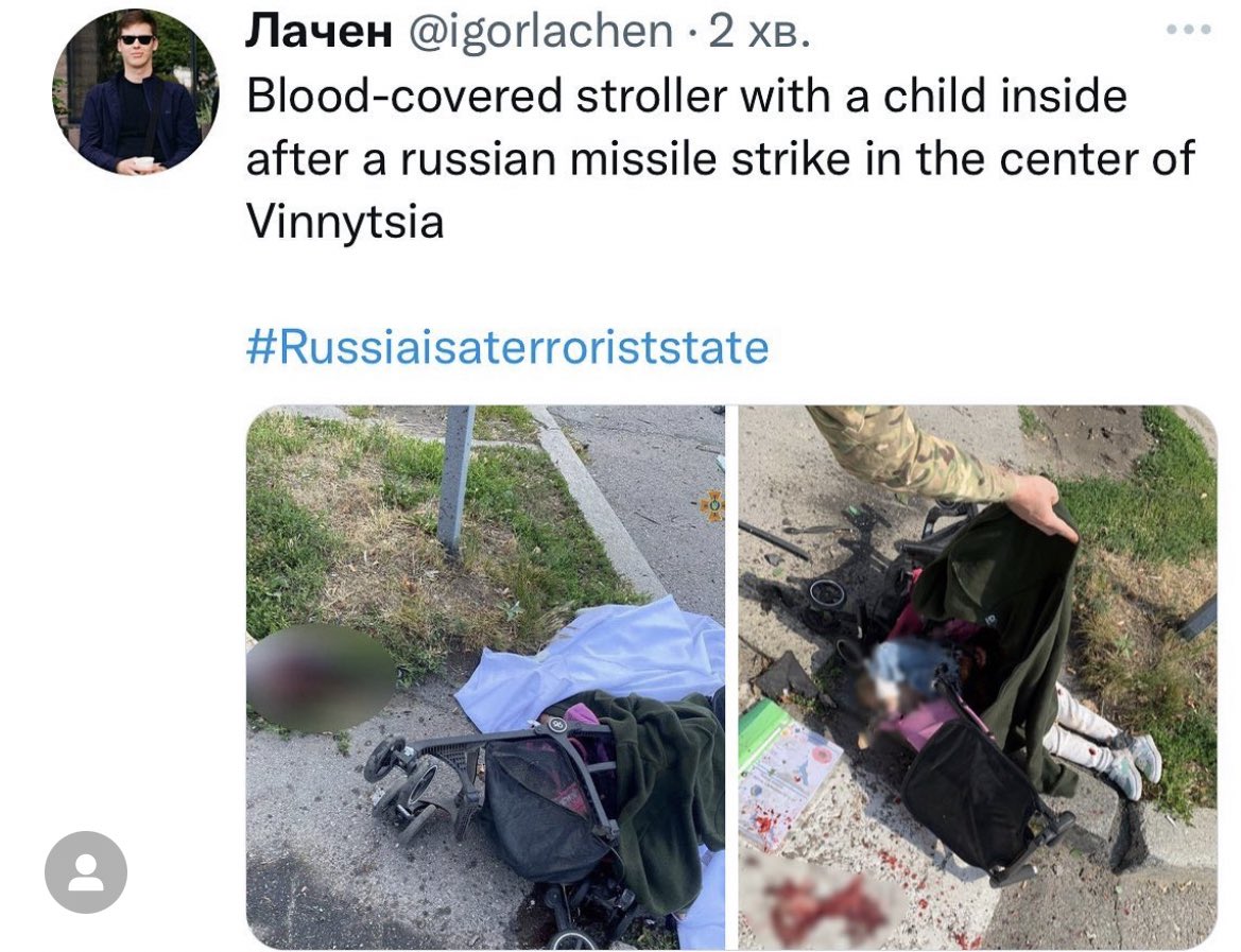 Vinnytsia today after a russian missile strike
#russiaisaterrorisstate