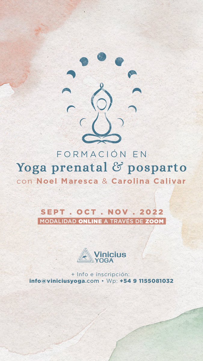Ciclalavida's tweet photo. Llega la "Formación en yoga Prenatal y Postparto" si sos profe de yoga y queres trabajar con personas gestantes.
Tres meses
On line por zoom
Clases teórico prácticas 
Por consultas pueden escribirme por privado. https://t.co/6Bopo4QKl8
