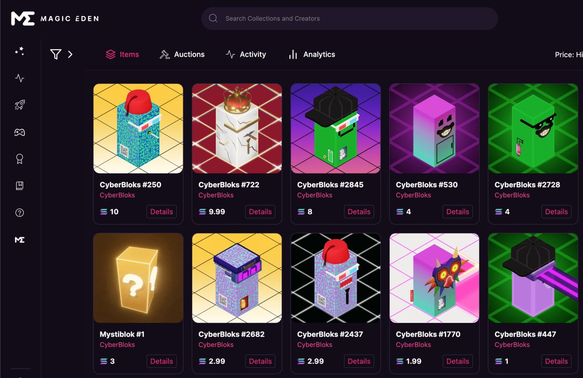 🚨 CYBERBLOKS IS NOW LIVE IN <a href="/MagicEden/">Magic Eden 🪄</a> 🪄 BAGMI