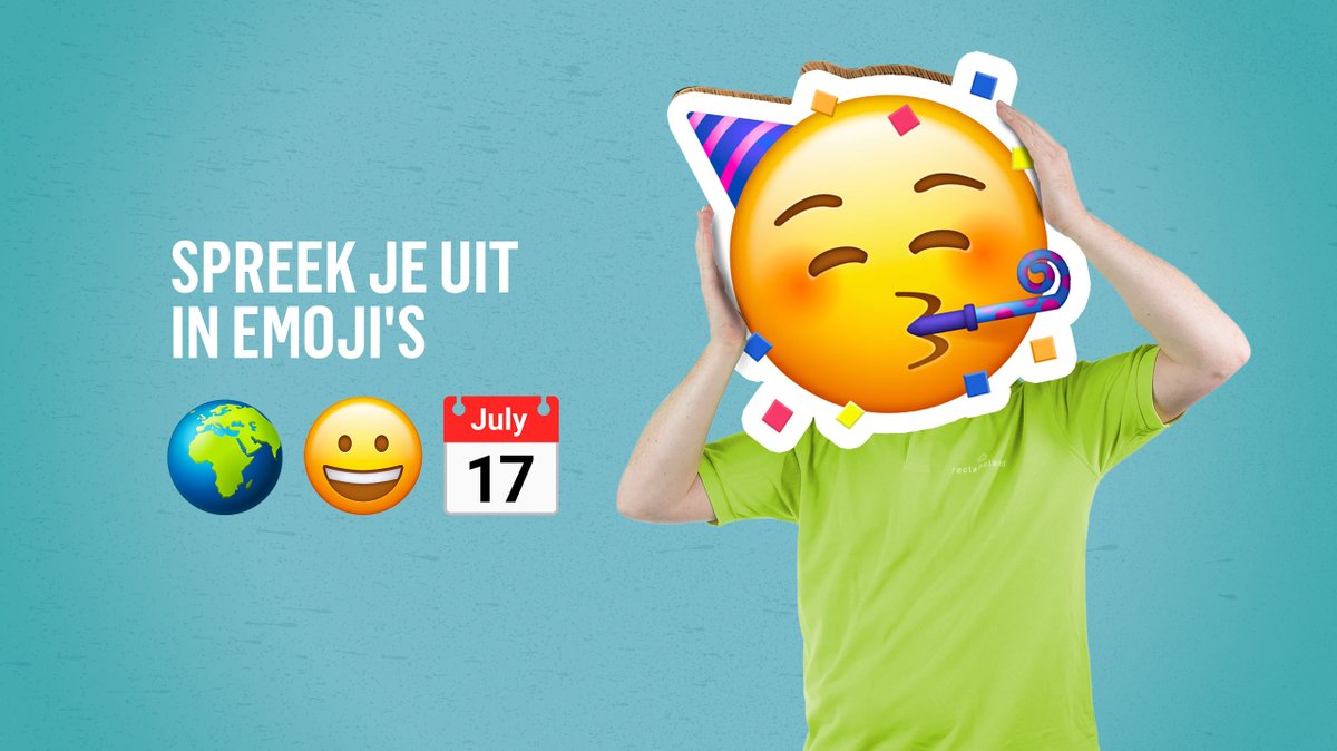 Wat moeten we toch zonder emoji’s? 
Vandaag de dag zijn ze onmisbaar als het op communicatie aan komt.
Daarom vieren we vandaag speciaal voor onze kleine gele vrienden Wereld Emoji Dag!  
Welke emoji past het beste bij jou? 
#emoji #wereldemojidag