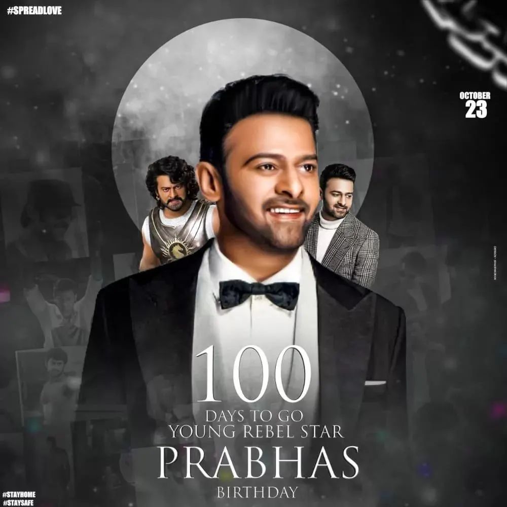 ItsMeAkhil12's tweet photo. 100 Days to go #prabhas birthday...😎🥳🤩 https://t.co/qLJGAAvlZU
