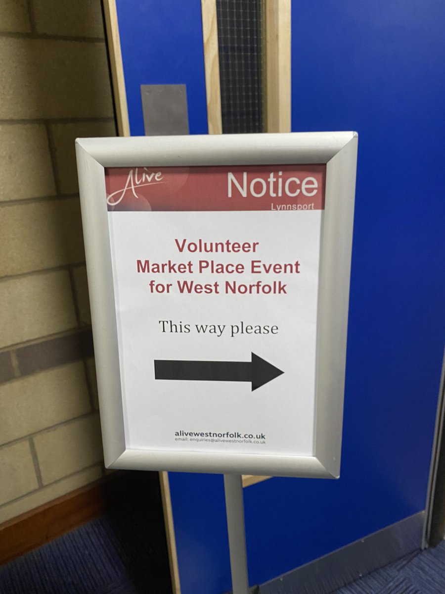 CANorfolk's tweet photo. We’re here! Come along to Alive in LynnSport between now and 6pm to talk about volunteer opportunities in West Norfolk! 

@Lynnsport #kingslynn #westnorfolk https://t.co/uGow6O2W64