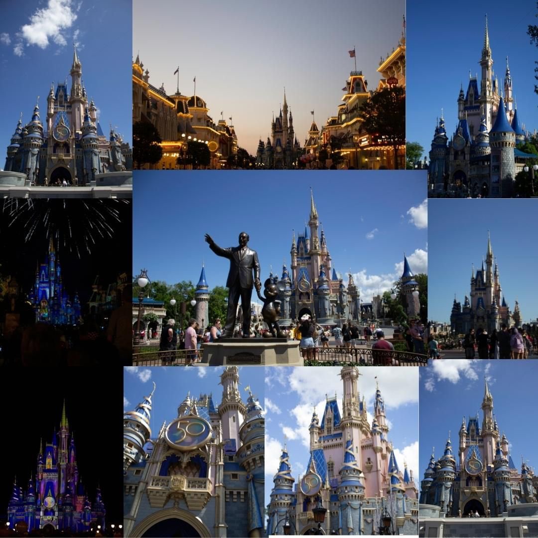 lexidubey's tweet photo. The Walt Disney Magic Kingdom Castle is well known around the world. It signifies Princess and royalty. When I took a trip to Disney, I captured different angles and perspectives of the castle. https://t.co/nMgzscK4tR