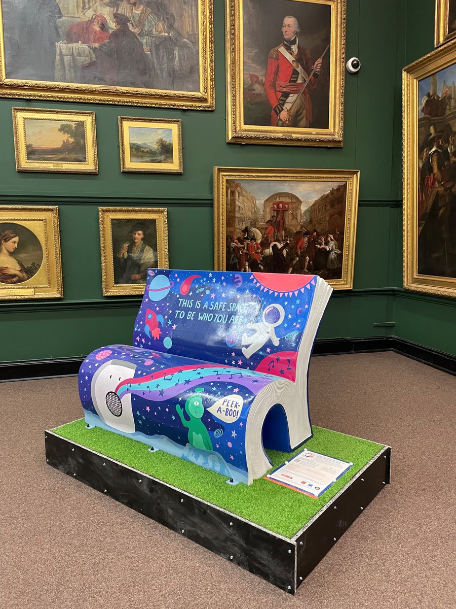 SalfordLeisure's tweet photo. The Salford Literacy Trail is open this summer for you to enjoy! With benches outside @OrdsallHall, @SalfordMuseum, Eccles &amp; Swinton Gateway, the @Literacy_Trust offers an opportunity to venture through the city to discover the #SalfordBookBenches https://t.co/0eVLECJg6f https://t.co/ZNHP25EjrG