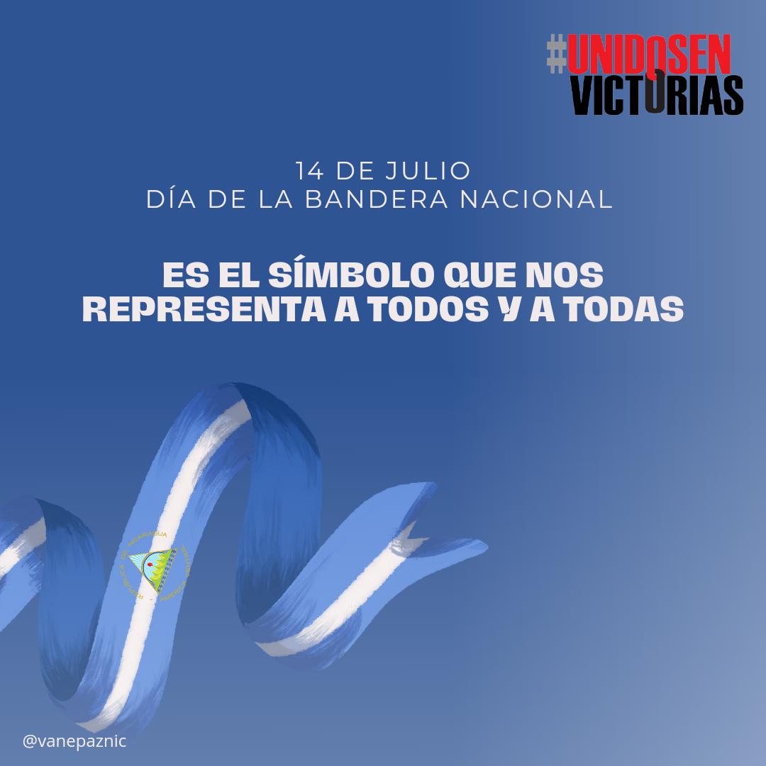 vanepaznic's tweet photo. 14 de julio Día para sentirnos orgullos de la bandera azul, blanco y azul, que es alzada por el pueblo trabajador, la que defendemos, elevamos y portamos con honor y con amor.. #UnidosEnVictorias https://t.co/JM817wdmEO