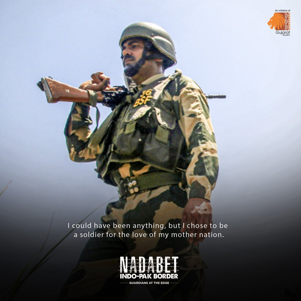 VisitNadabet's tweet photo. They were sure of the calling, they joined to serve the nation's duty. Meet them at the newest border tourism destination.
#quoteoftheday #GuardiansAtTheEdge #SeemaDarshan #bsfmen #IndianArmy #bordertourism #NadabetIndoPakBorder #visitnadabet #gujarattourism https://t.co/CNDrZRDrjL
