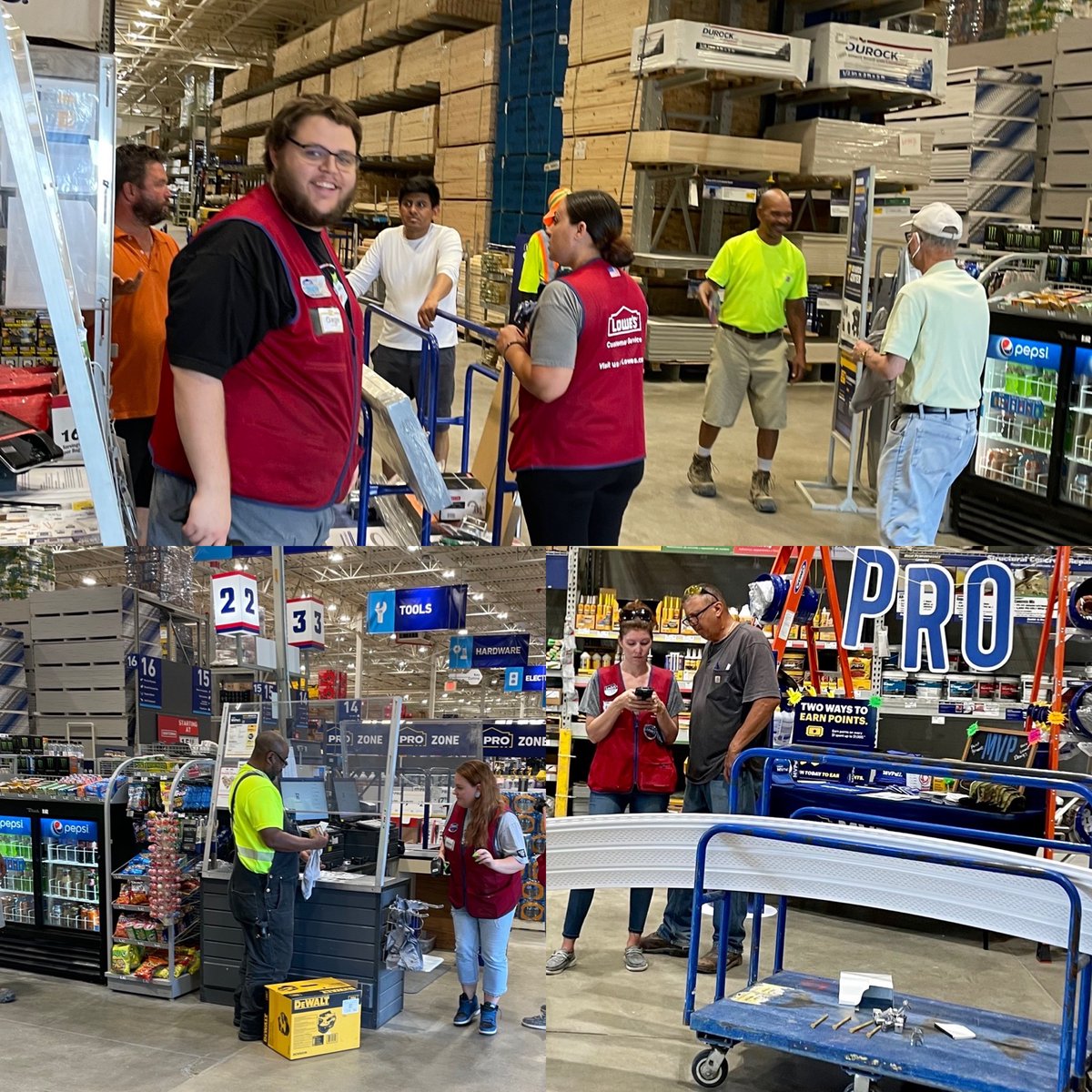 Team 2338 is having fun and doing a great job interacting with pros this week during mvp bonus days. Great job team! <a href="/shanejthompson/">Shane Thompson</a> <a href="/BlueTeam_R21/">Lowe’s Region 21</a> <a href="/promvp/">mathew villanueva </a> <a href="/NickPompilio/">Nick Pompilio</a> <a href="/NXeloures/">Nikki Xeloures</a> <a href="/R21NikkiB/">Nikki Boomershine</a>