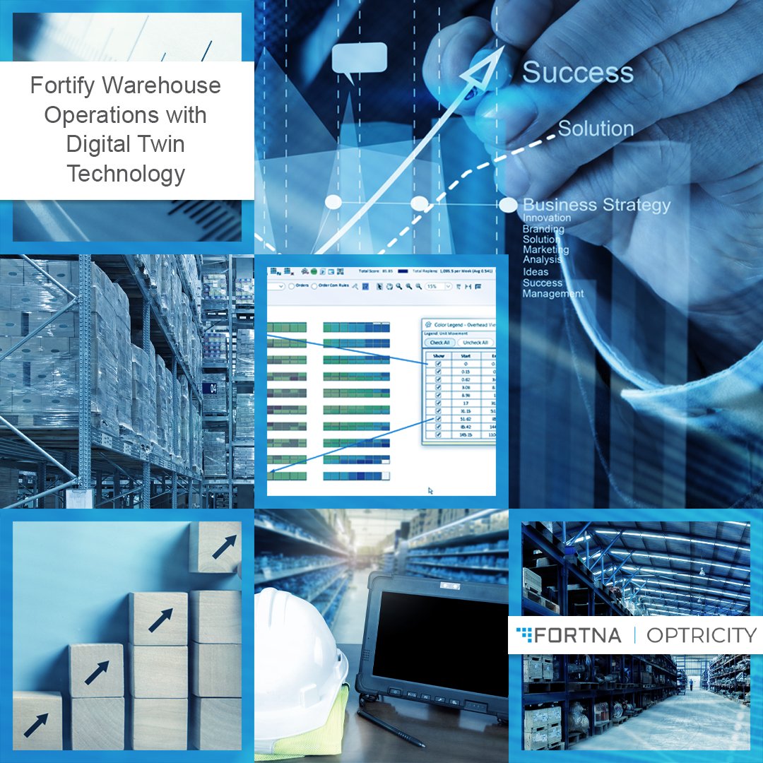 fortnaoptricity's tweet photo. In this informative blog from FORTNA | OPTRICITY learn about the success your warehousing operations can achieve through the beneficial implementation of digital twin technology.

https://t.co/J8otBWtIjp

#digitaltwin #fortna #optricity #supplychainsuccess https://t.co/Ri5D2WLZ2i