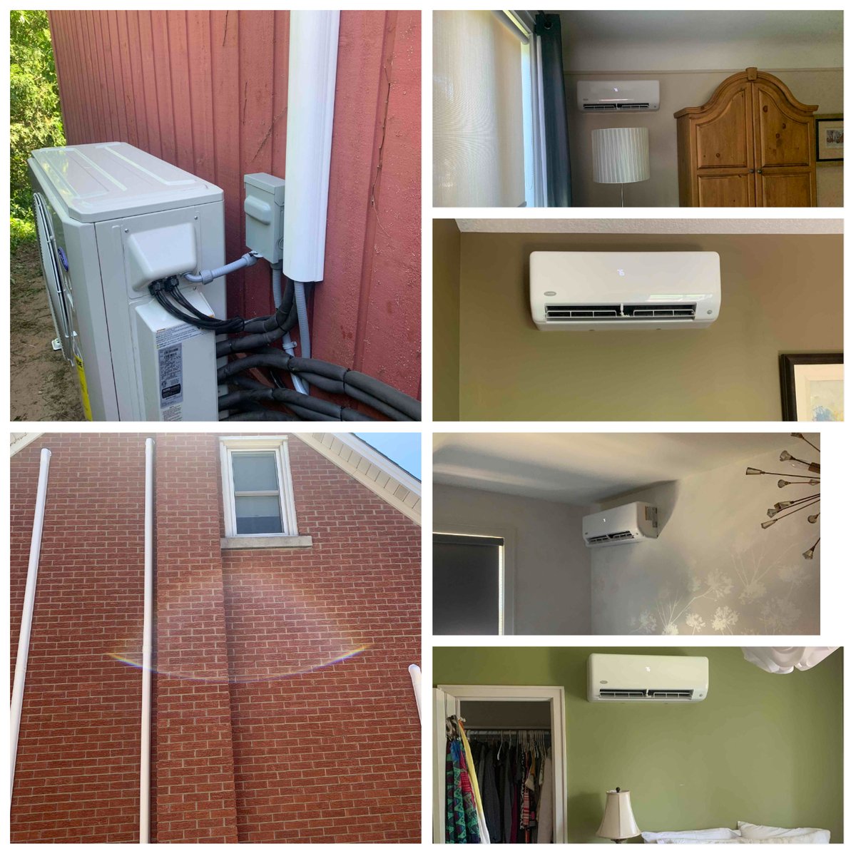 dunnheatingAC's tweet photo. The 4 headed monster!!! 4 Heads on one ductless unit. #dunnheating #waterlooregion #ductless https://t.co/wIWbEl6eCB
