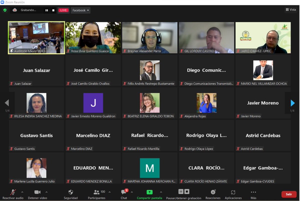 Congreso_TEDUCA's tweet photo. Desde la transmisión digital a través de Zoom, en lanzamiento #Teduca #Teduca2022 más de 100 asistente conectados.
Infórmate en https://t.co/Xnp43D4rUA https://t.co/VxAO5mlr0K