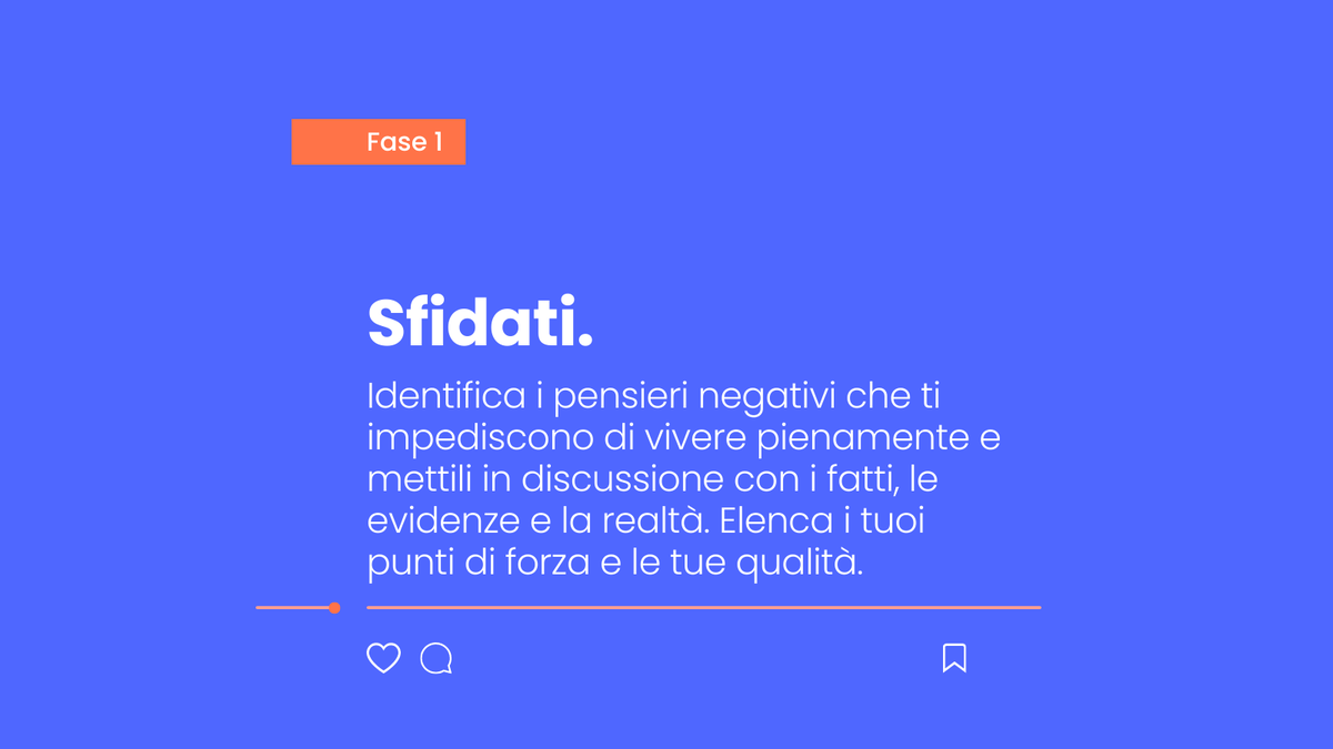 Sharpenup4u's tweet photo. Ecco come aumentare la tua #autostima:

1. Sfida i tuoi pensieri negativi: mettili in discussione con i fatti. Elenca i tuoi successi, le tue vittorie e i tuoi punti di forza.

2. Circondati di persone che ti fanno stare bene con te stessə.

1/2 #SharpenUp #formazione https://t.co/j12c9pzhAo