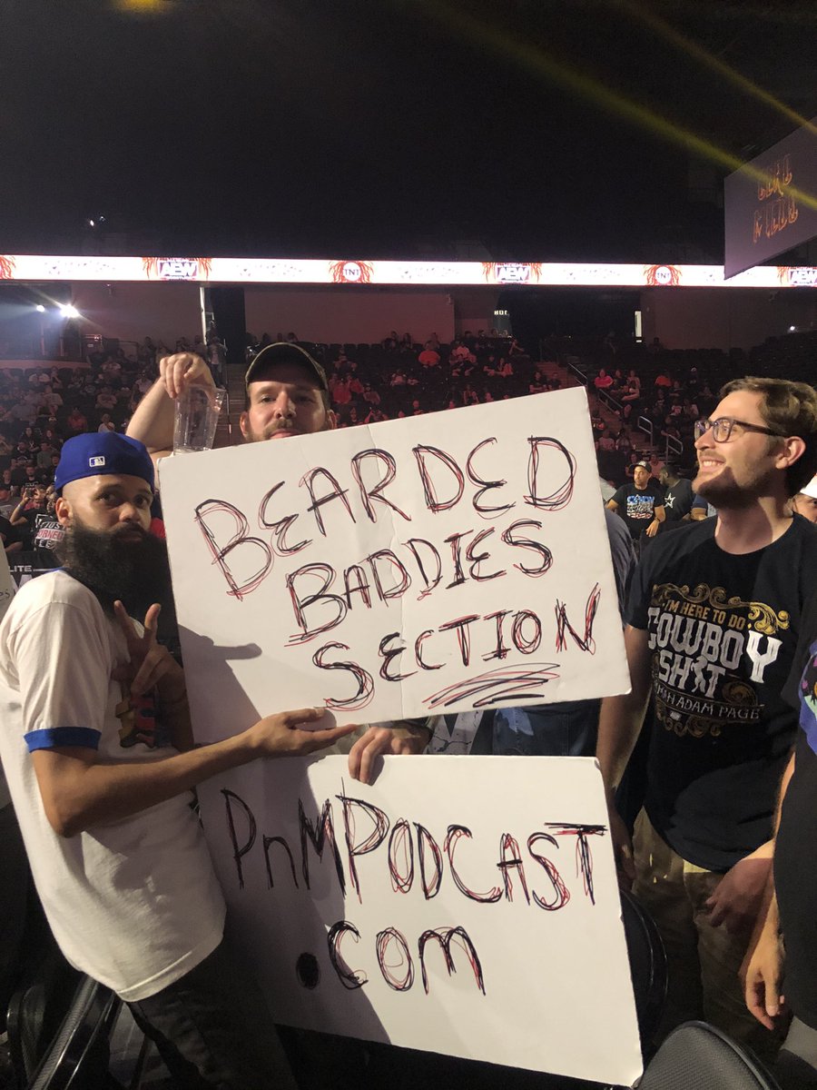 _pnmpodcast's tweet photo. #AEWDynamite Can the #beardedbaddies get some love too? @Jade_Cargill @HoganKnowsBest3 #baddiesection #aew #AEWRampage https://t.co/AvXb7EGPur