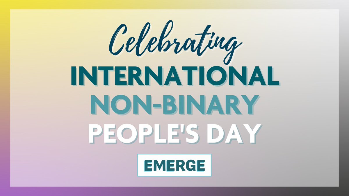 EmergeAmerica's tweet photo. On #NonBinaryPeoplesDay, we remain committed to uplifting non-binary voices in every space. There’s power in representation, and our country succeeds when we have representative leadership. #EmergeNow https://t.co/8rBb8ShBZn