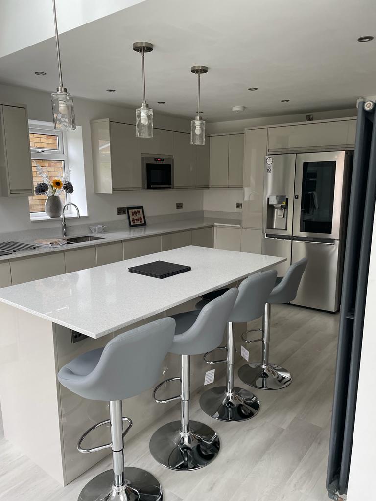 Kitchen installation including wall removal, plastering, joinery and electrical work by <a href="/BerryElectrica2/">Berry Electrical Services UK LTD</a> in #Bury punchpropertyrepair.co.uk