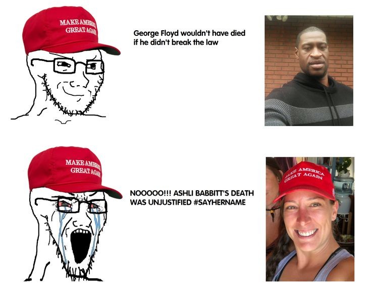 When your skin color determines how the "narrative " will be.  

Ashli Babbitt was a domestic ter*orist.  Deal with it. 

#ArrestTrumpNow