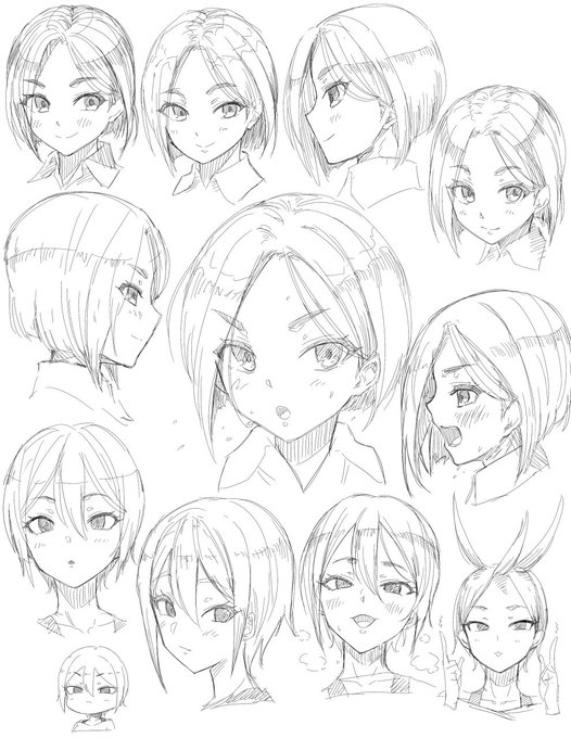 顔を可愛く描けるようになりたいから練習するぞ! 07 