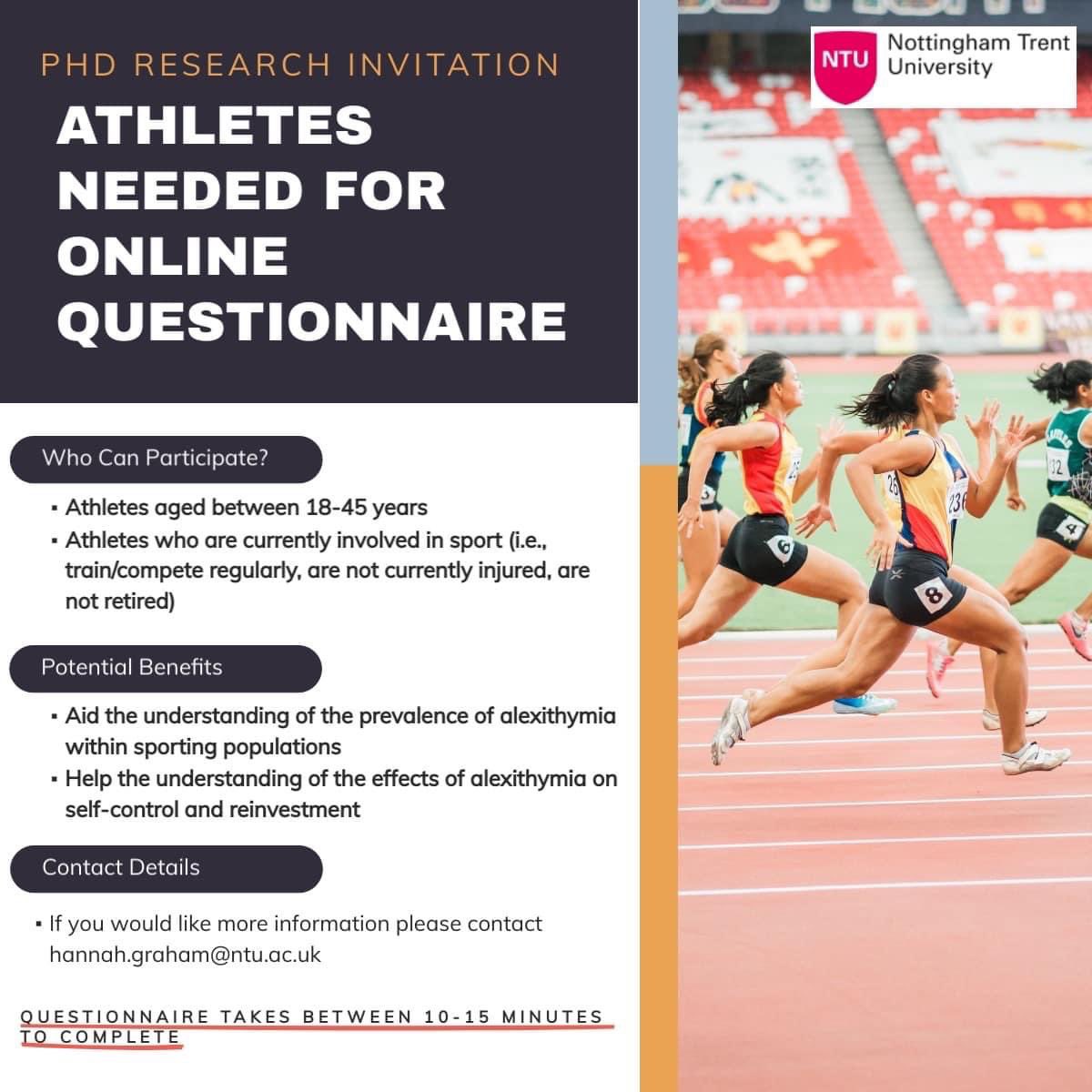 All the research <a href="/FEPSAC_MC/">FEPSAC</a> is getting me excited with nearly completing my participant collection! I’m looking for athletes/sportspeople between the ages of 18-45 to take part in an online survey: ntusurvey.onlinesurveys.ac.uk/investigating-… please help out if you can! Thank you ☺️