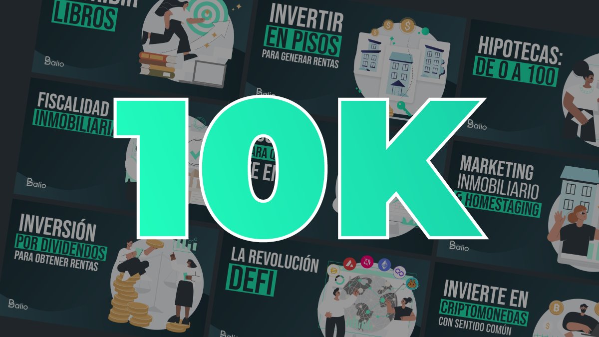 balio's tweet image. ¡Ya somos 10.000! 🥳

Y... para celebrarlo: ¡SORTEO!

Regalamos 10 cursos entre los que hagan RT y sigan a @Balio.

10k seguidores = 10 ganadores 🏆

⏰ Cerramos el jueves 21 de julio a las 23:59h.

¡Suerte!