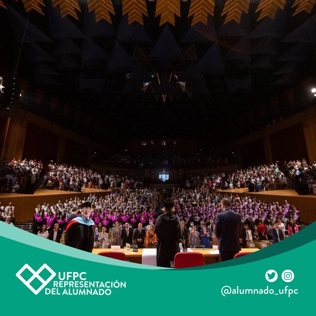 estudiantesufpc's tweet photo. Desde la Representación del Alumnado de la UFPC, queremos felicitar a las alumnas y alumnos que, el pasado 5 de julio, se graduaron en sus respectivas titulaciones en un acto celebrado en el @AuditorioAKraus. 
(CONTINÚA ⬇️) https://t.co/faXMApf5AF
