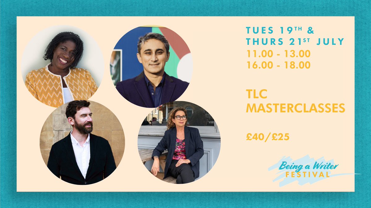 TLCUK's tweet photo. Our first two #BAWFest TLC Masterclasses are coming up tomorrow.

Join @DorothyKoomson and @VaseemKhanUK who will help you delve into character and plot and pace in your writing. We're very excited for these sessions!

Tickets available here: https://t.co/Xo8S7k2L3P
#WritingLife https://t.co/2sjzILHvm5
