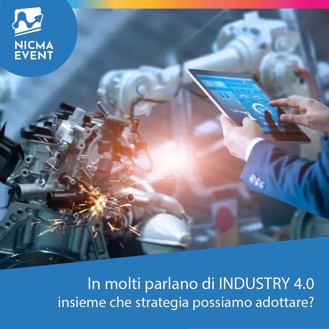 Nicmasrl's tweet photo. Gli eventi Nicma continuano con i suoi webinar completamente gratuiti, questo mese parliamo di Industry 4.0 e di come usare i finanziamenti del Decreto Aiuti. 

Iscriviti per conoscere la novità sul tema Industry 4.0:
 https://t.co/Qq12YZ9SRx https://t.co/l5CqmhrqV9