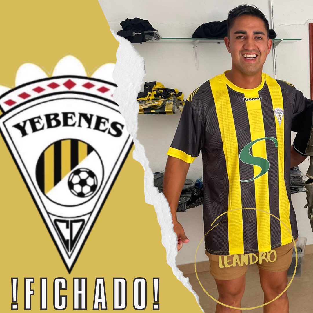 Hoy tenemos el placer de presentaros a Leandro Nahuel Gómez. Delantero centro argentino que viene a aportar gol al equipo. Leandro es un gran goleador al que le avala su trayectoria. Jugó en Ferrocarril Oeste en la primera división argentina y en el Quijorna C.F. Bienvenido!!💛🖤